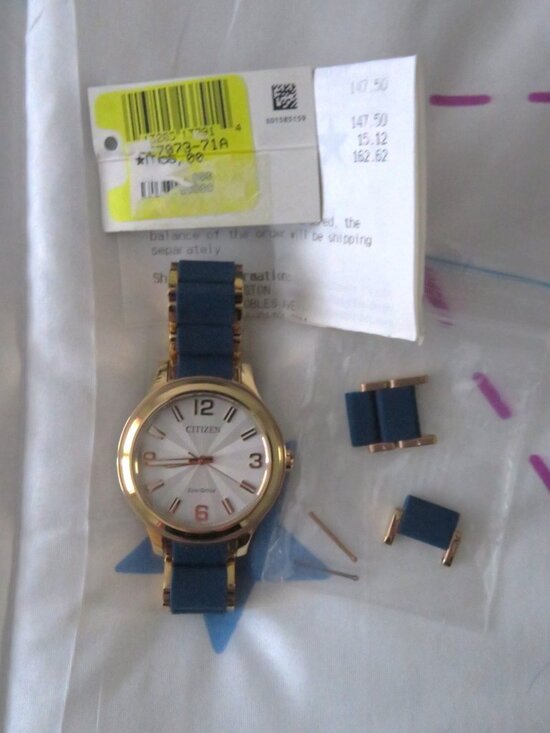 Citizen Accessories - Authentic Citizen Eco-Drive Womens Drive Watch FE7073-71A Silicone band